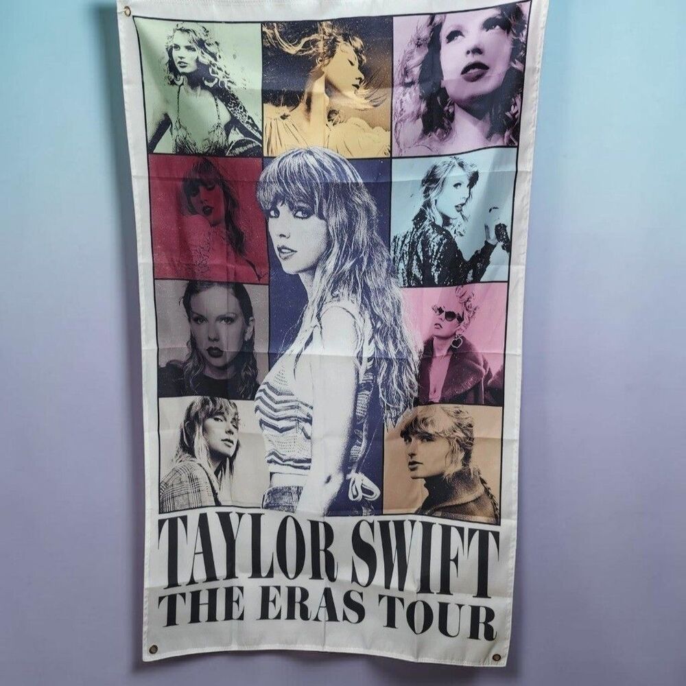 Taylor Swift The Eras Tour Tapestry Large Banner 59" X 35" Wall Hanging Swifties